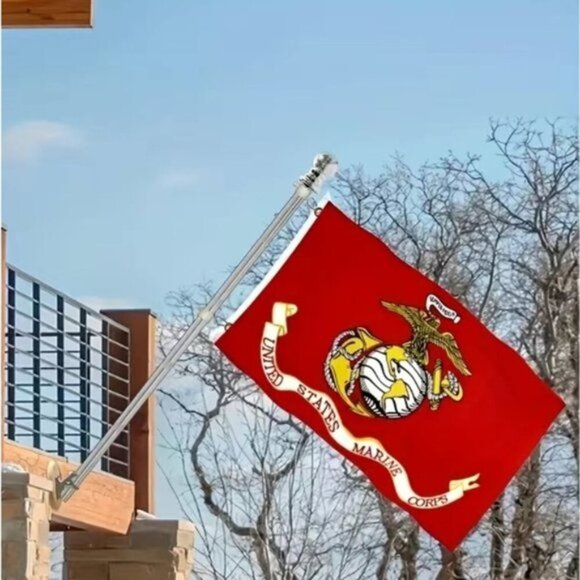 US Marine Corps Flag Outdoor Patriotic Armed Forces USMC Flag 3 ft x 5 ft - Picture 3 of 14